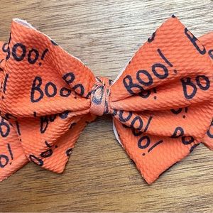Head wrap Halloween boo baby bow